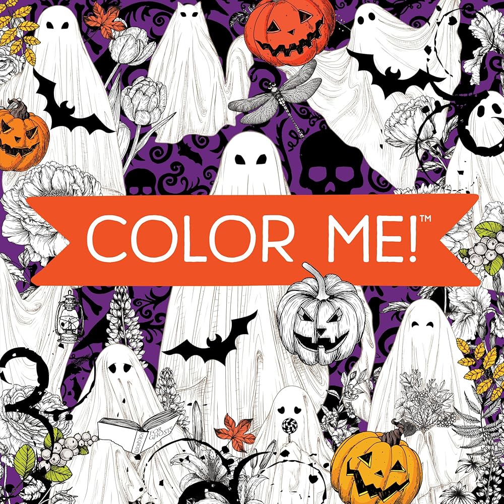 Color Me! Halloween (Spooky Images of Witches, Ghosts, Haunted Houses, and More - With Quotes!) (Keepsake Coloring Books) cover image