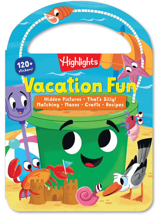 Vacation Fun - Kids Travel Activity Book for Ages 36 with Over 120 Stickers, Puzzles, Crafts and Games for Road Trips, Vacations and Travel (Carry and Play Activity Books)