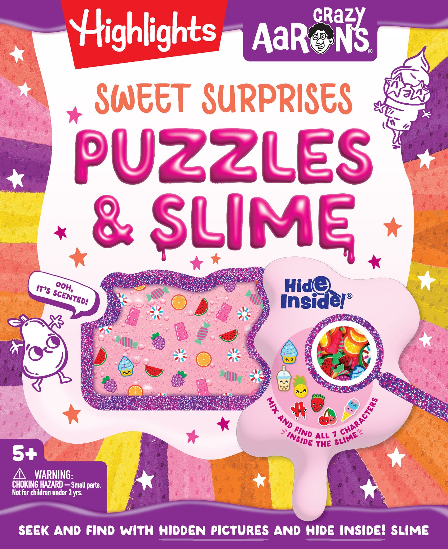 Sweet Surprises Puzzles & Slime (Highlights + Crazy Aaron's Hide Inside! Slime and Hidden Pictures Puzzles)