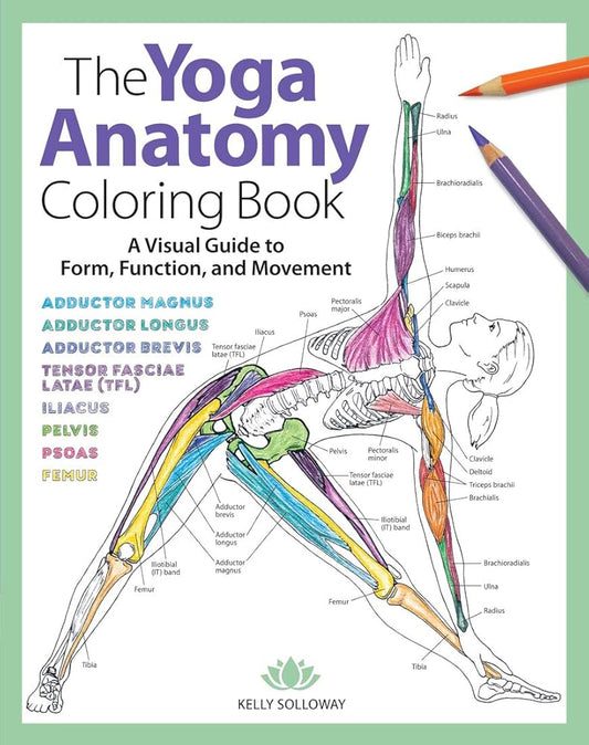 Yoga Anatomy Coloring Book: A Visual Guide to Form, Function, and Movement - An Educational Anatomy Coloring Book for Medical Students, Yoga ... & Adults (Volume 1) (Anatomy Coloring Books) by Kelly Solloway, Samantha Stutzman