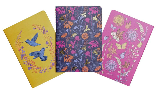 Pollinators Sewn Notebook Collection (Set of 3) (Pollinator Collection) by Insights