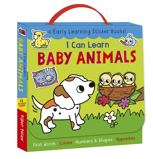 I Can Learn Baby Animals Boxed Set - 4 Early Learning Sticker Books!