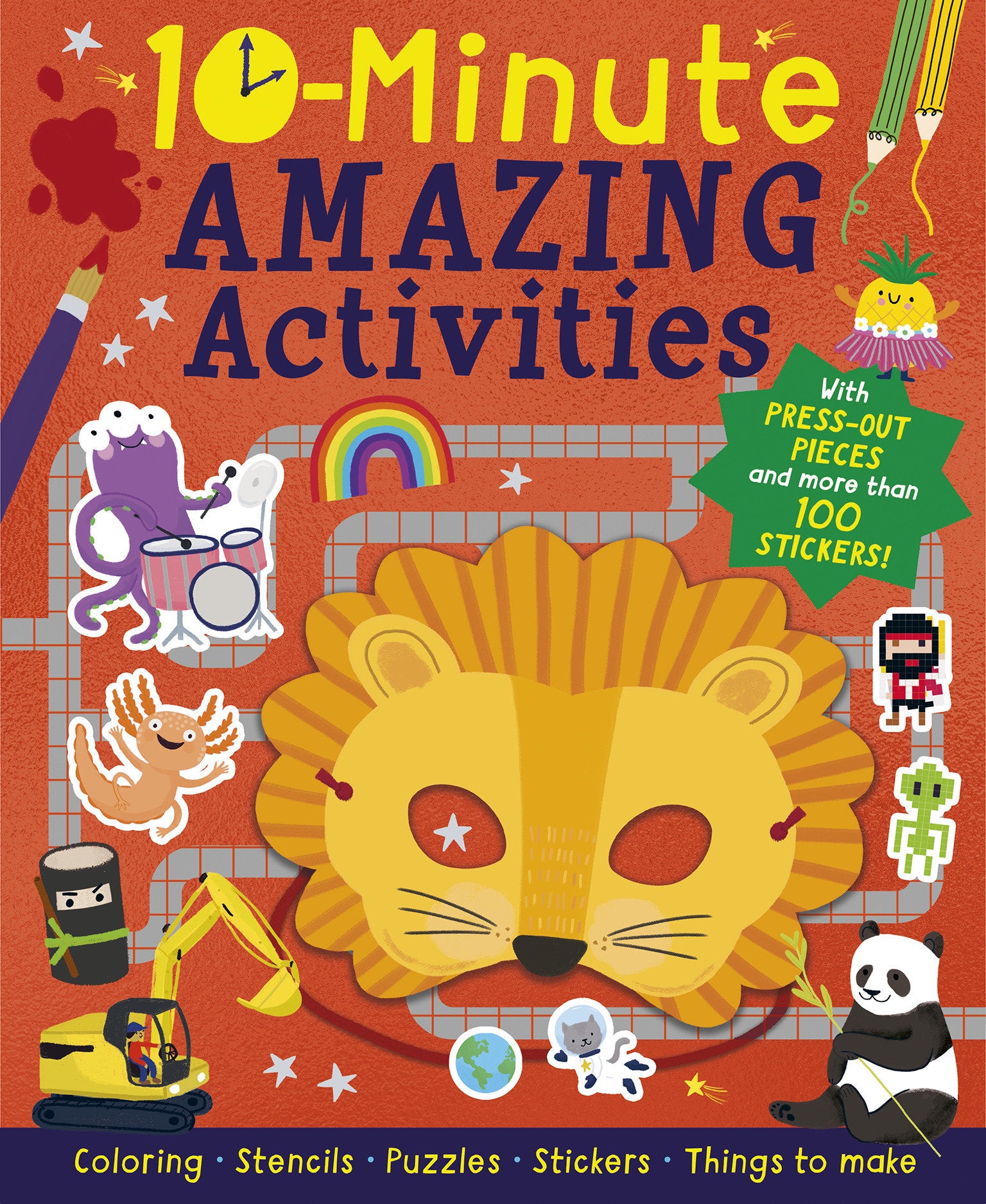10-Minute Amazing Activities - With Pres-out Pieces and More Than 100 Stickers! (10-Minute Activities)