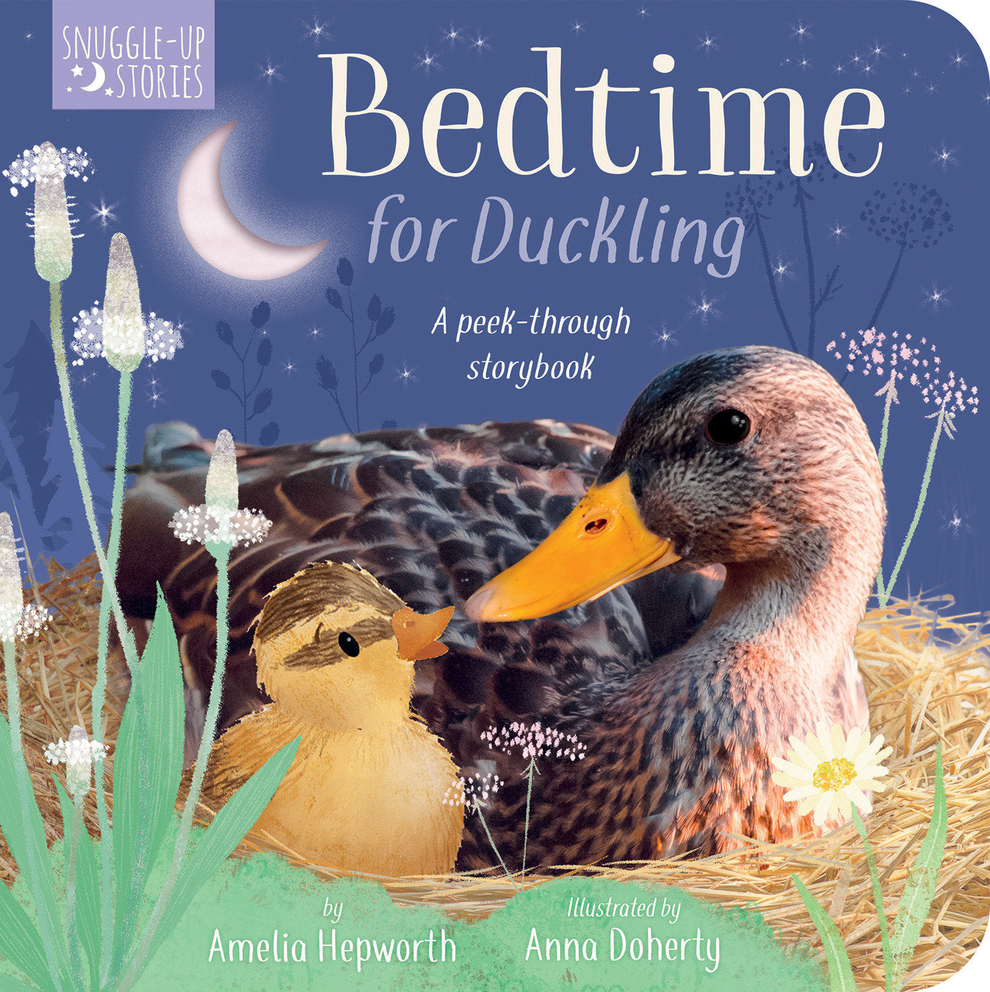 Bedtime for Duckling - A Peek-through Book for Kids and Toddlers
