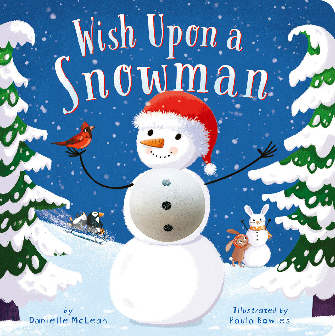 Wish Upon a Snowman - A Touch-and-Feel Christmas Board Book with Squishy Snowman for Kids and Toddlers