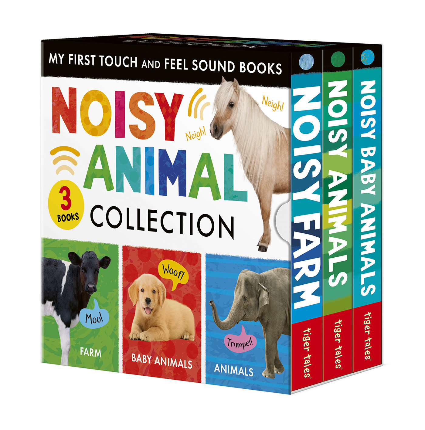 Noisy Animal 3-Book Boxed Set: My First Touch and Feel Sound Books - Noisy Baby Animals; Noisy Farm; Noisy Animals (My First)