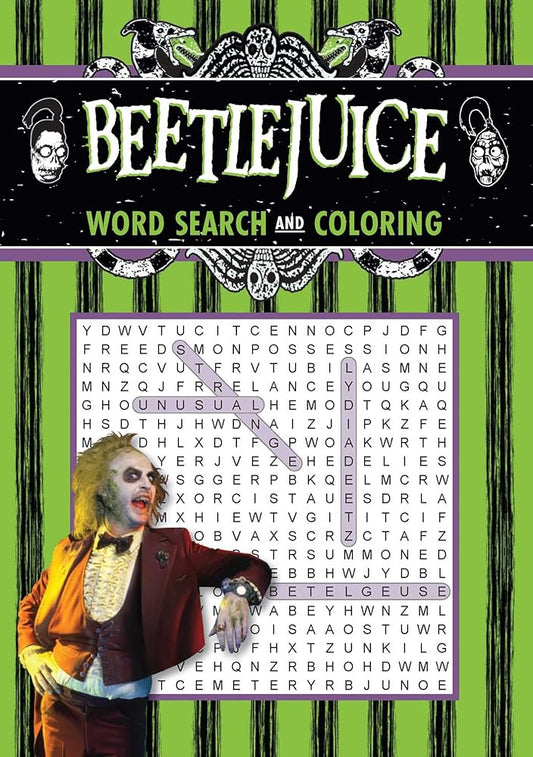 Beetlejuice Word Search and Coloring (Coloring Book & Word Search) by Editors of Thunder Bay Press