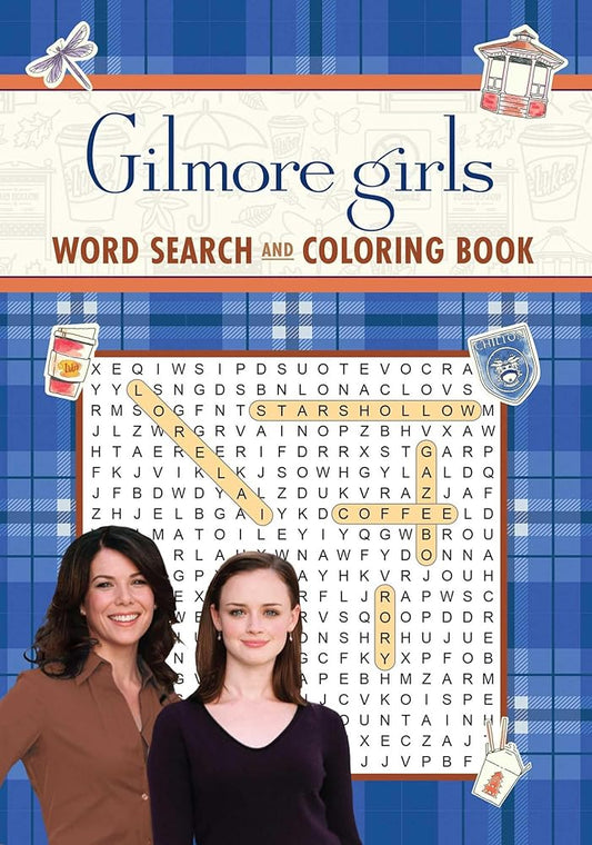 Gilmore Girls Word Search and Coloring Book (Coloring Book & Word Search) cover image