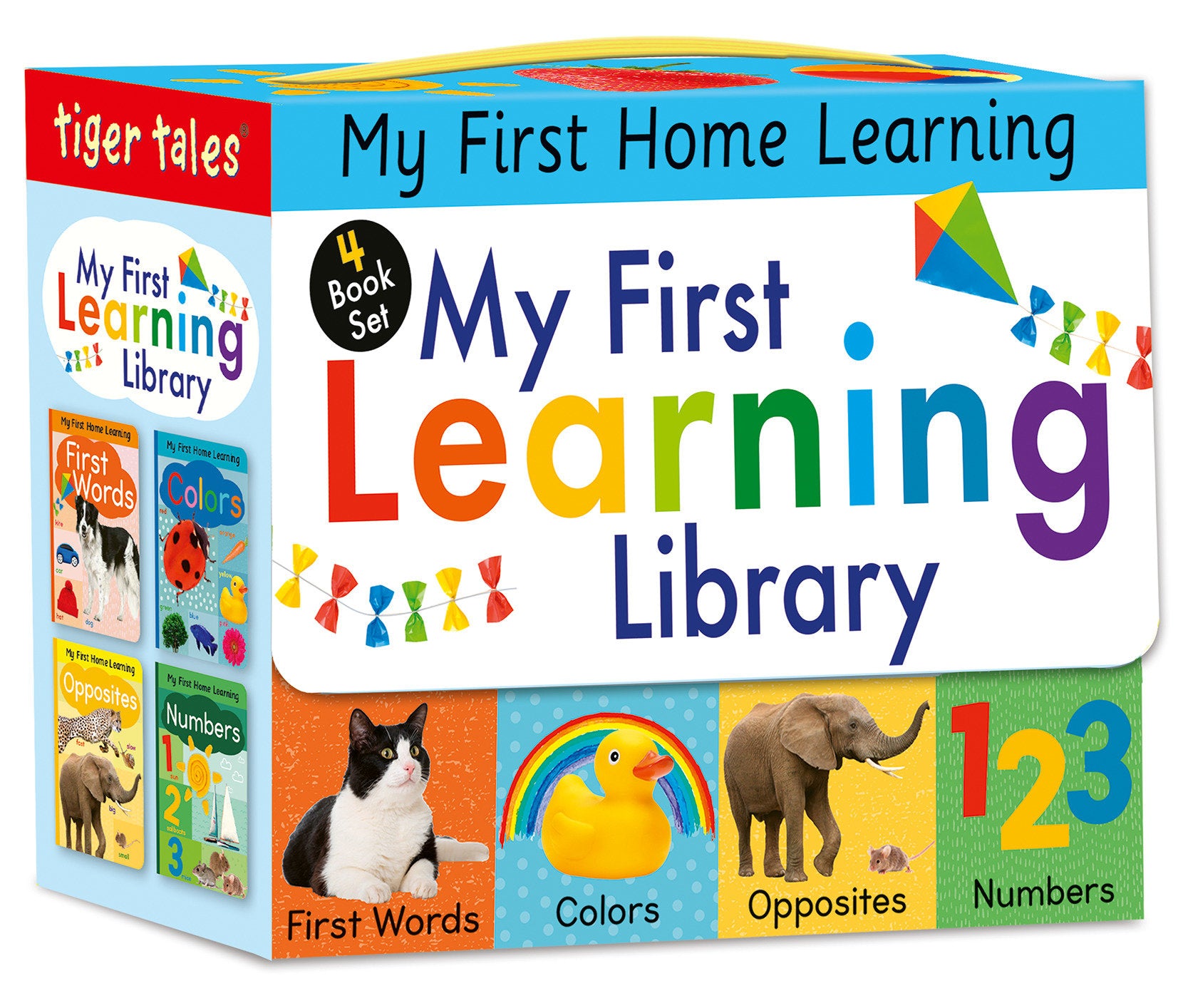 My First Learning Library 4-Book Boxed Set - Includes First Words, Colors, Opposites, and Numbers (My First Home Learning)