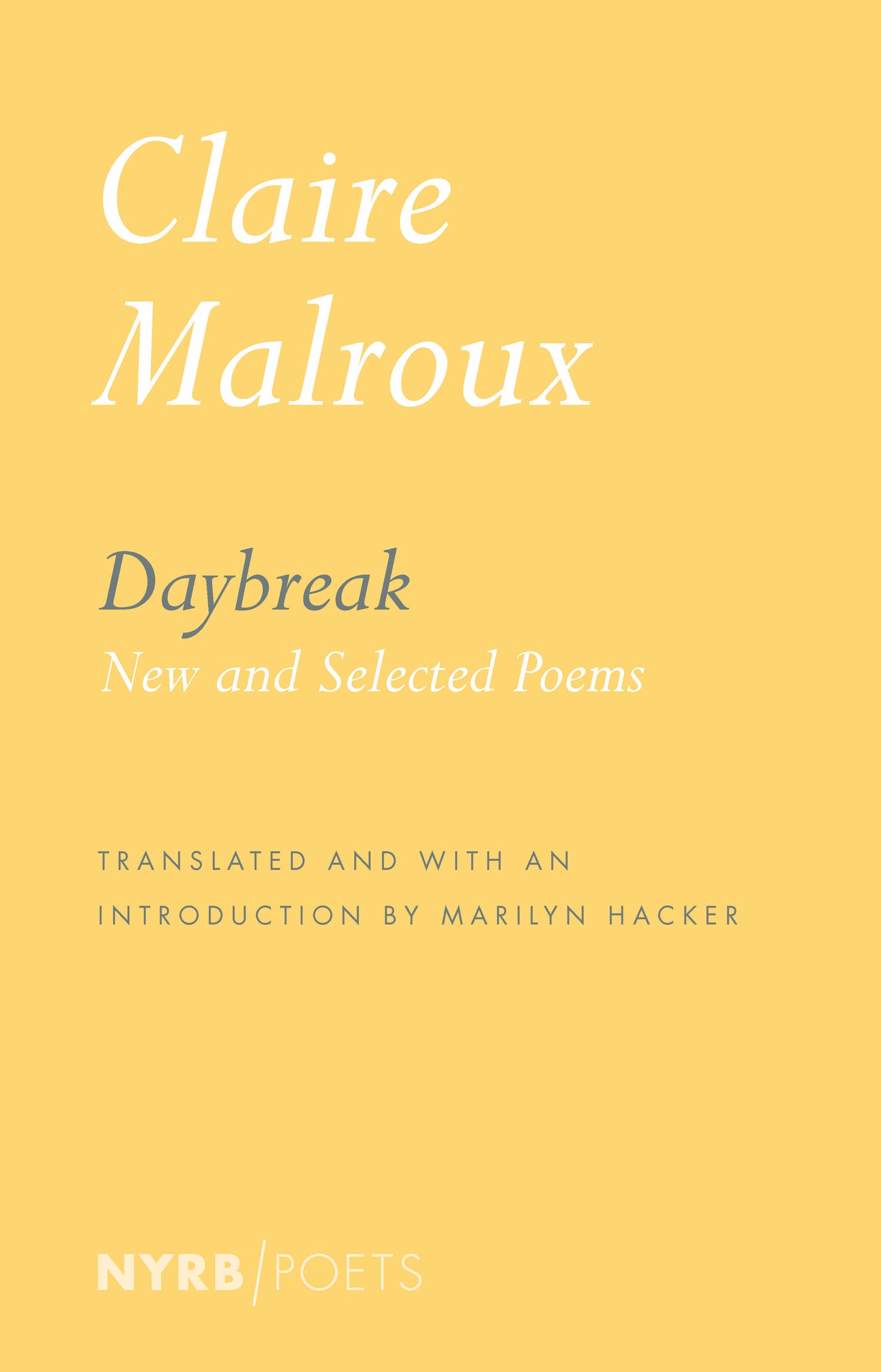 Daybreak - New and Selected Poems