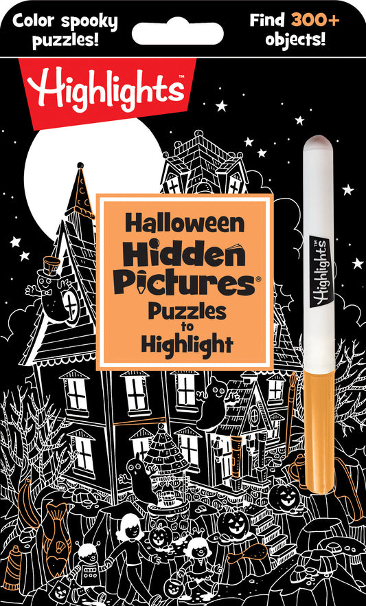 Halloween Hidden Pictures Puzzles to Highlight - Halloween Kids Book with Over 300 Hidden Objects to Seek and Find in Spooky White-on-Black Puzzles with Neon Highlighter (Highlights Hidden Pictures Puzzles to Highlight Activity Books)