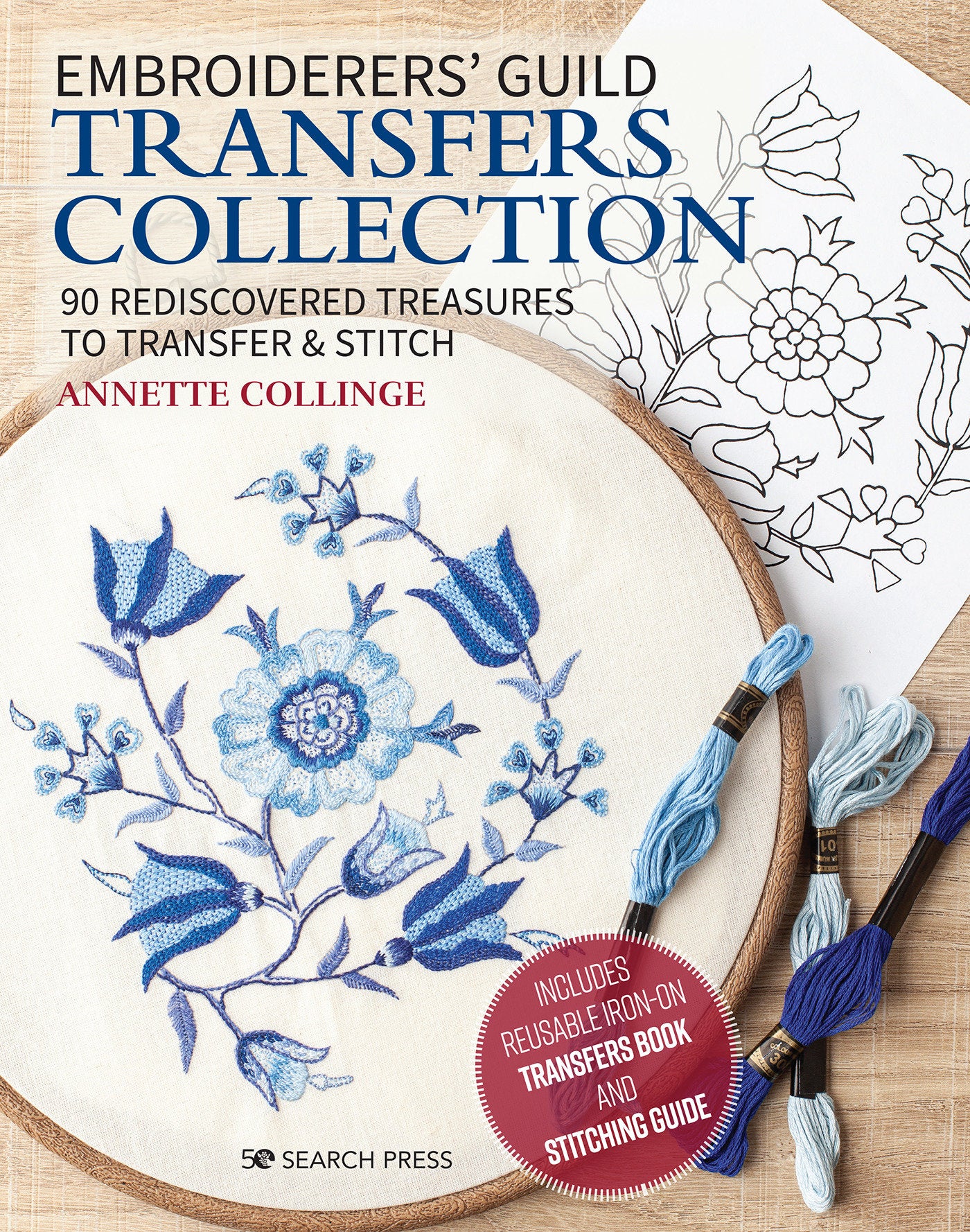 Embroiderers' Guild Transfers Collection - 90 rediscovered treasures to transfer & stitch