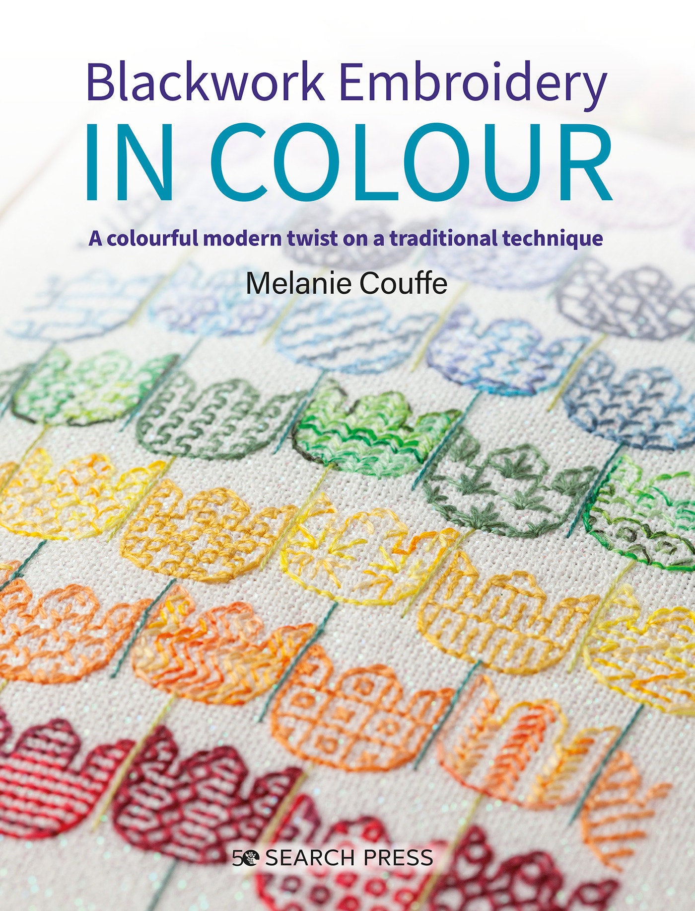 Blackwork Embroidery in Colour - A colourful modern twist on a traditional technique
