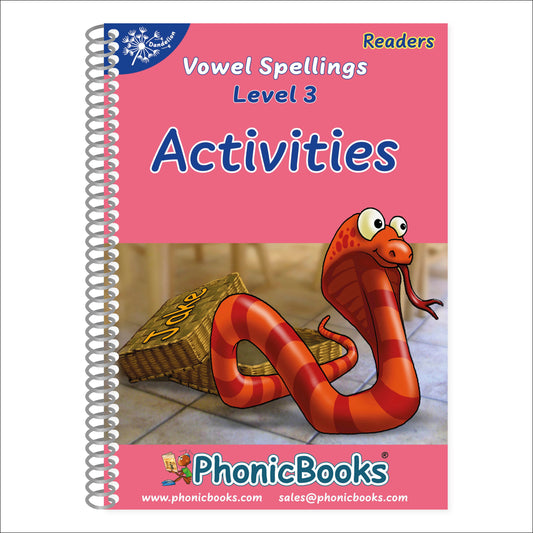 Phonic Books Dandelion Readers Vowel Spellings Level 3 Activities - Activities Accompanying Dandelion Readers Vowel Spellings Level 3 (Four to five alternative spellings for each vowel sound) (Phonic Books Beginner Decodable)