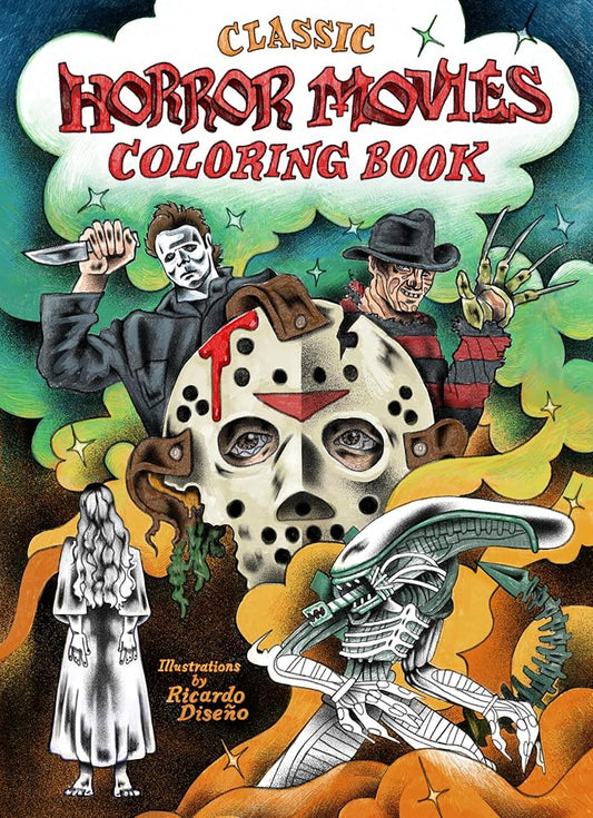 Classic Horror Movies Coloring Book by Ricardo Diseño