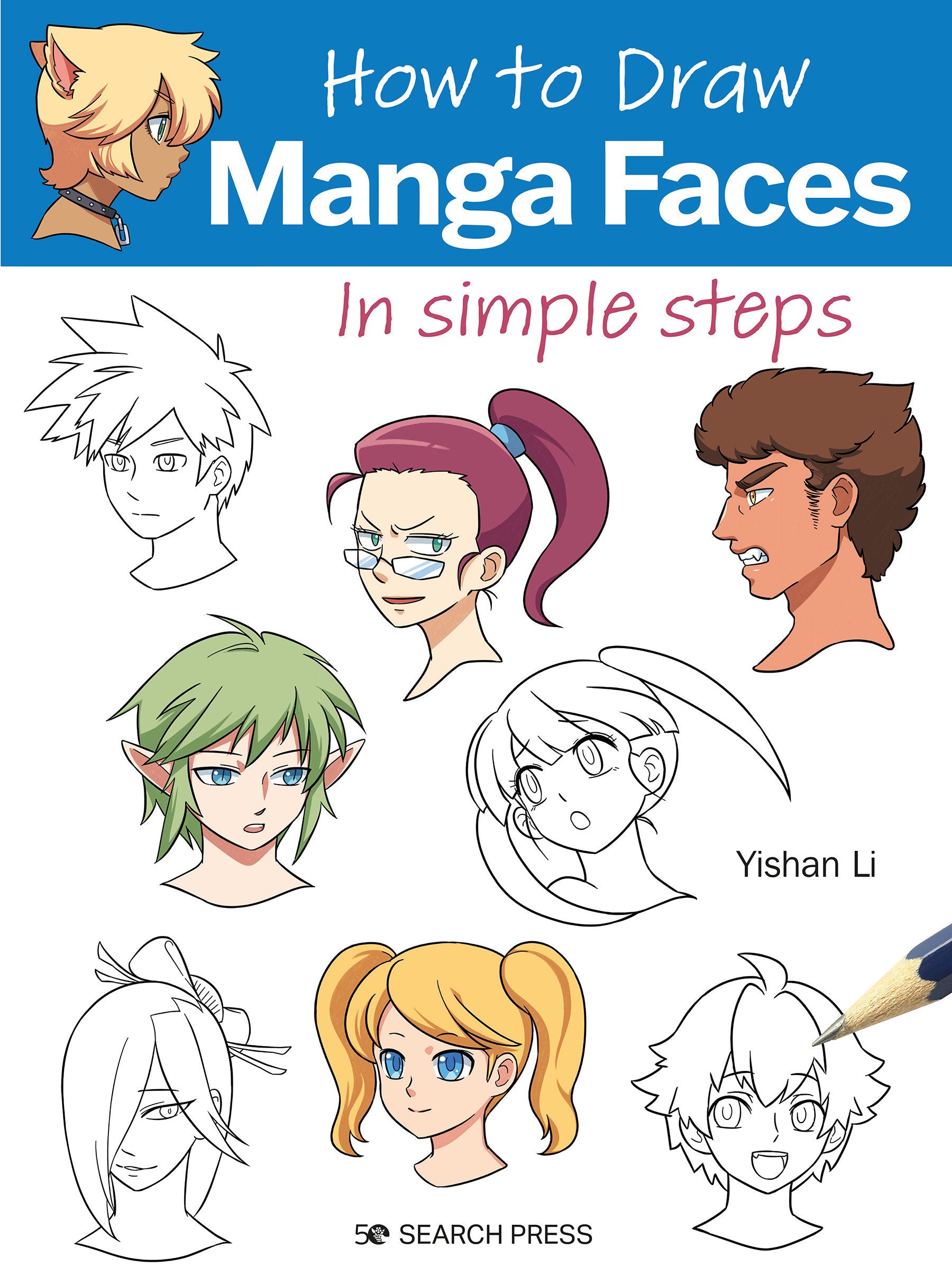 How to Draw Manga Faces in simple steps (How to Draw)