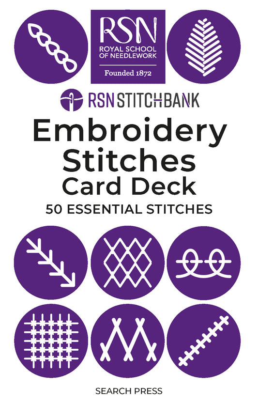 RSN Stitch Bank: The Embroidery Stitches Card Deck - 50 Essential Stitches