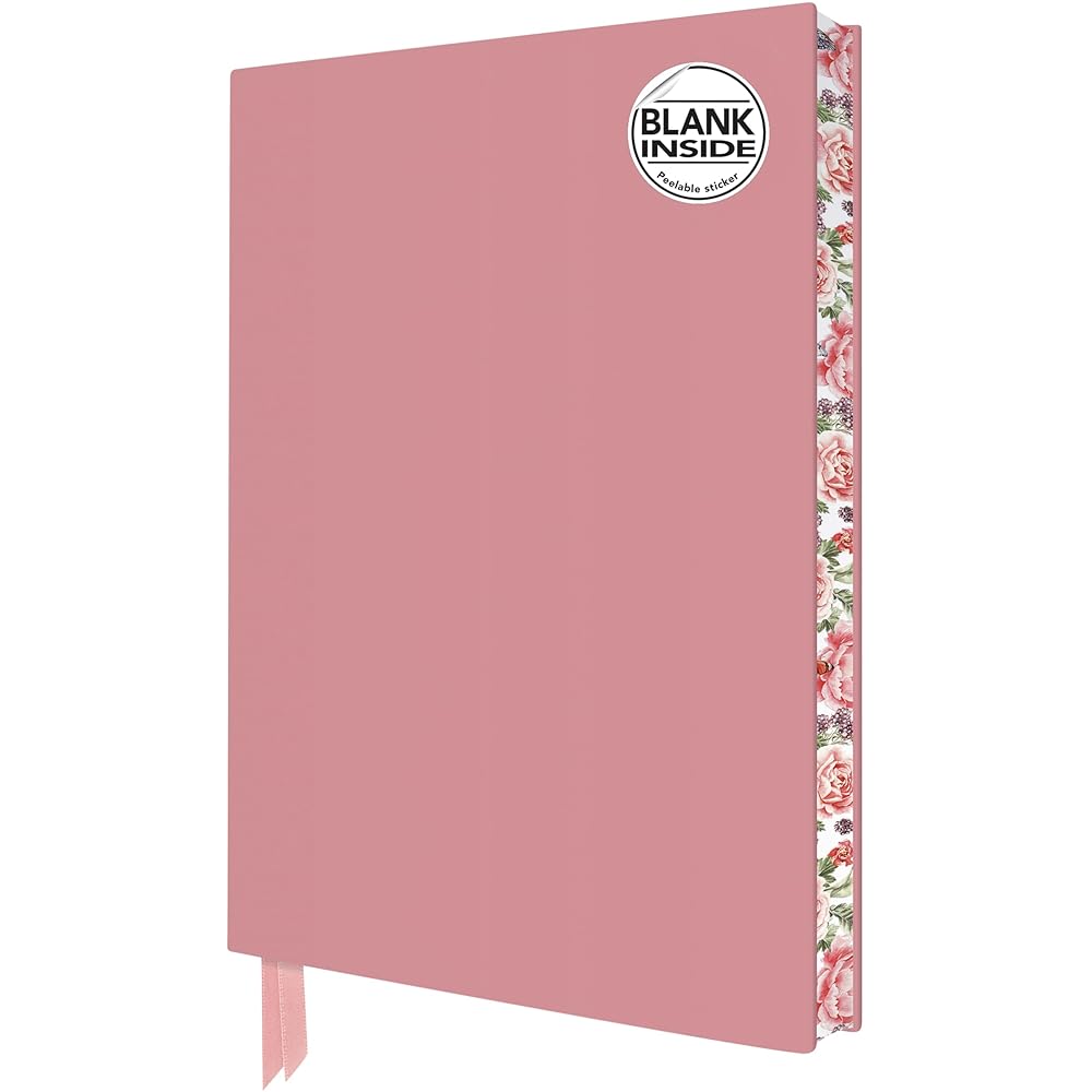 Baby Pink Blank Artisan Notebook (Flame Tree Journals) (Blank Artisan Notebooks) by Flame Tree Studio