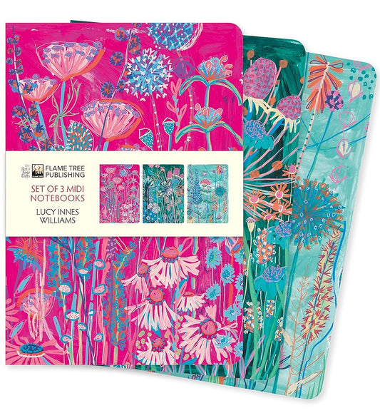 Lucy Innes Williams Set of 3 Midi Notebooks (Midi Notebook Collections) by Flame Tree Studio