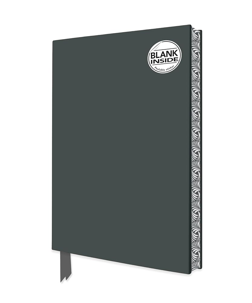 Charcoal Blank Artisan Notebook (Flame Tree Journals) (Blank Artisan Notebooks) by Flame Tree Studio