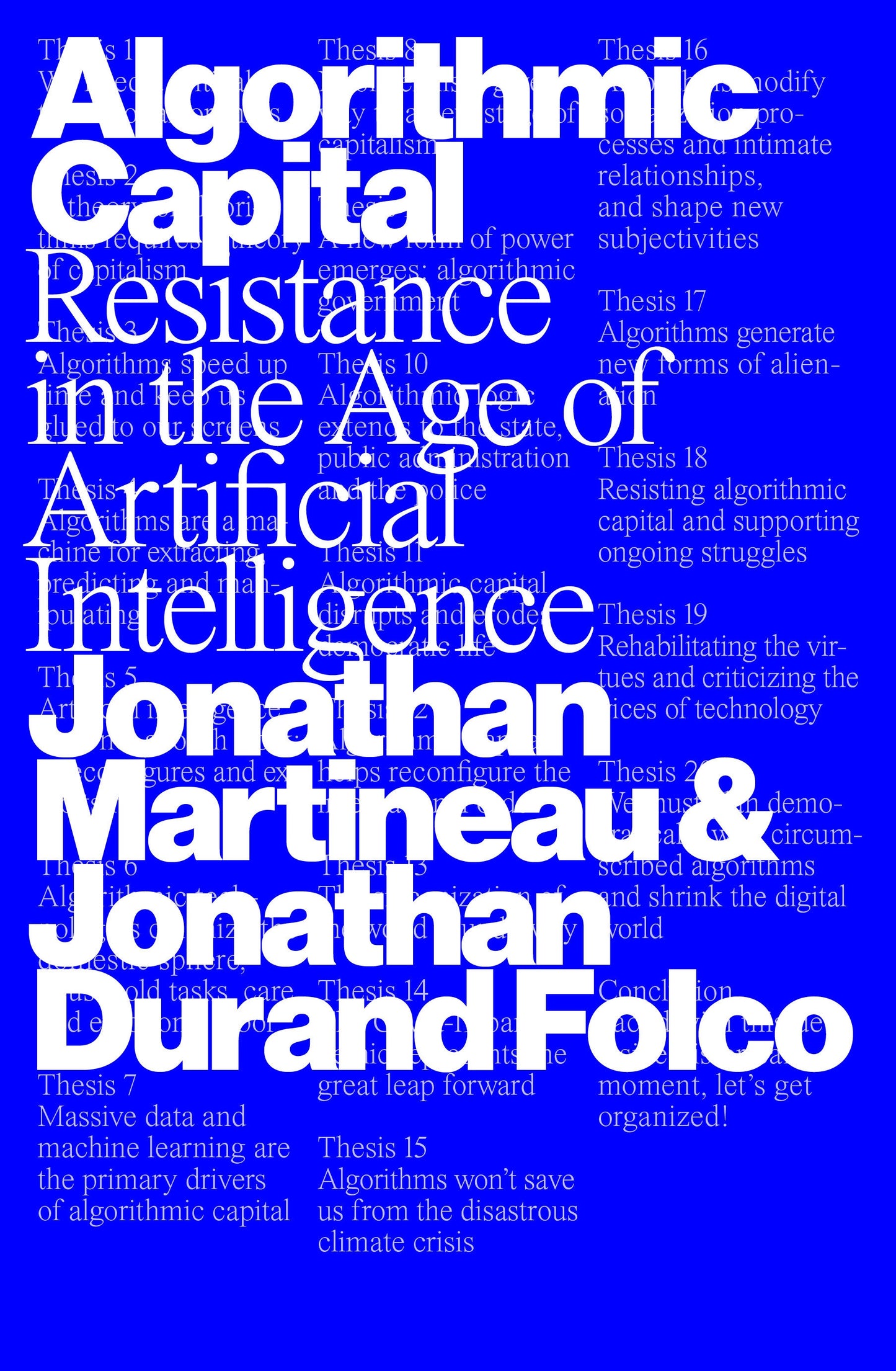 Algorithmic Capital - Resistance in the Age of Artificial Intelligence