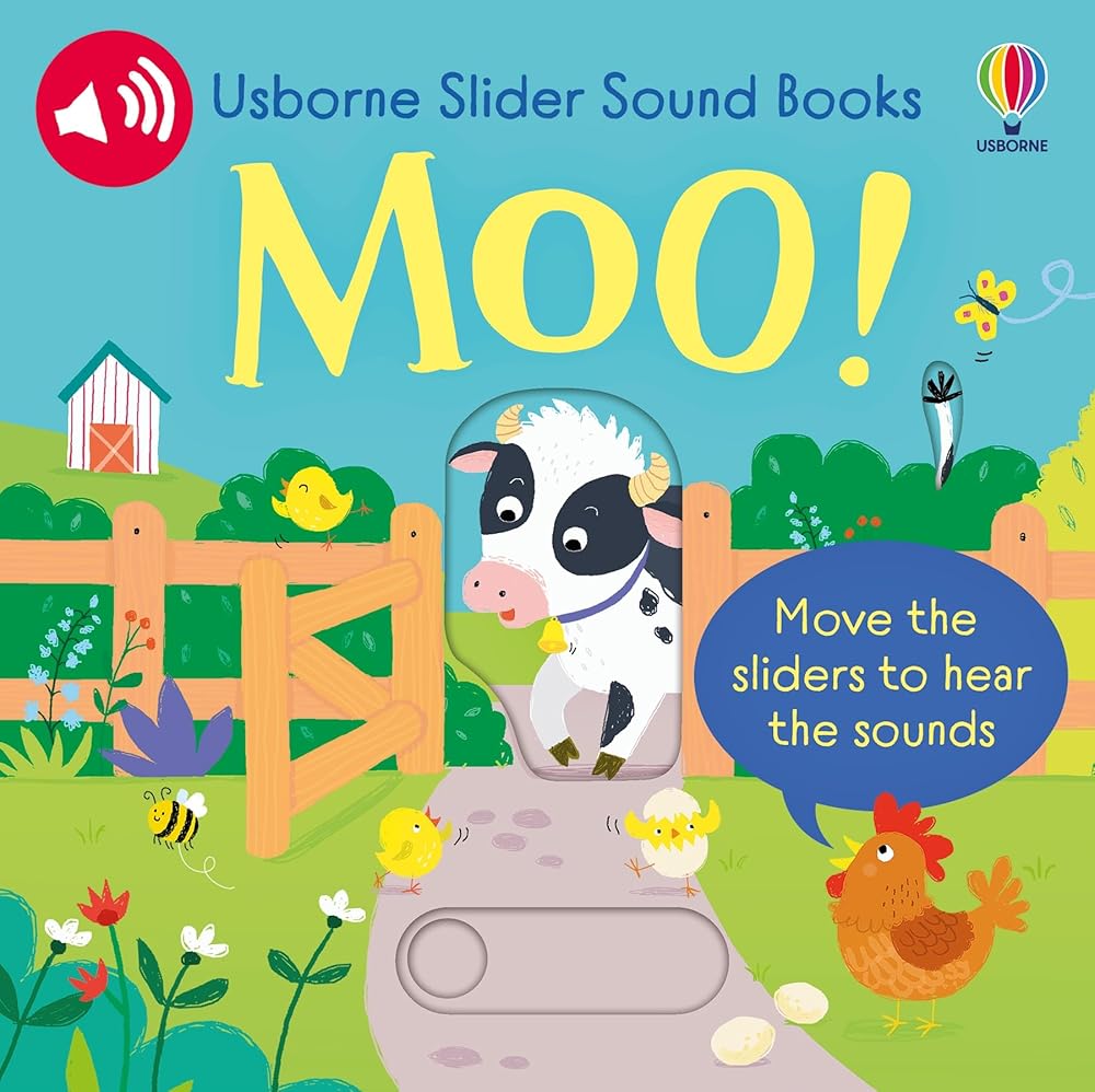 Slider Sound Books Moo! by Sam Taplin, Ailie Busby