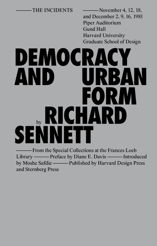 Democracy and Urban Form (Sternberg Press / The Incidents)