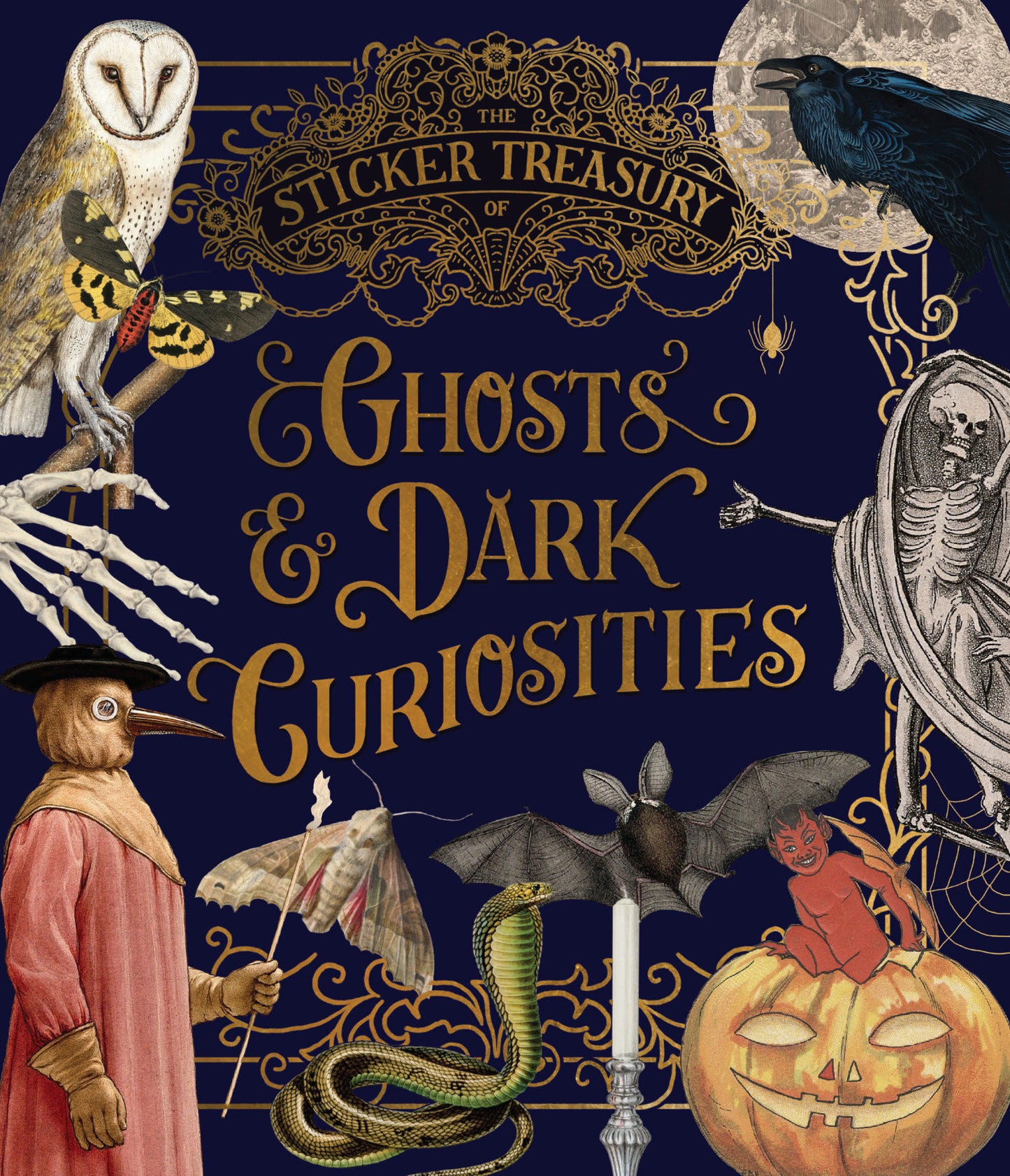 The Sticker Treasury of Ghosts & Dark Curiosities - An eclectic book of stickers for journaling, collaging, scrapbooking and more (STICKER TREASURY)