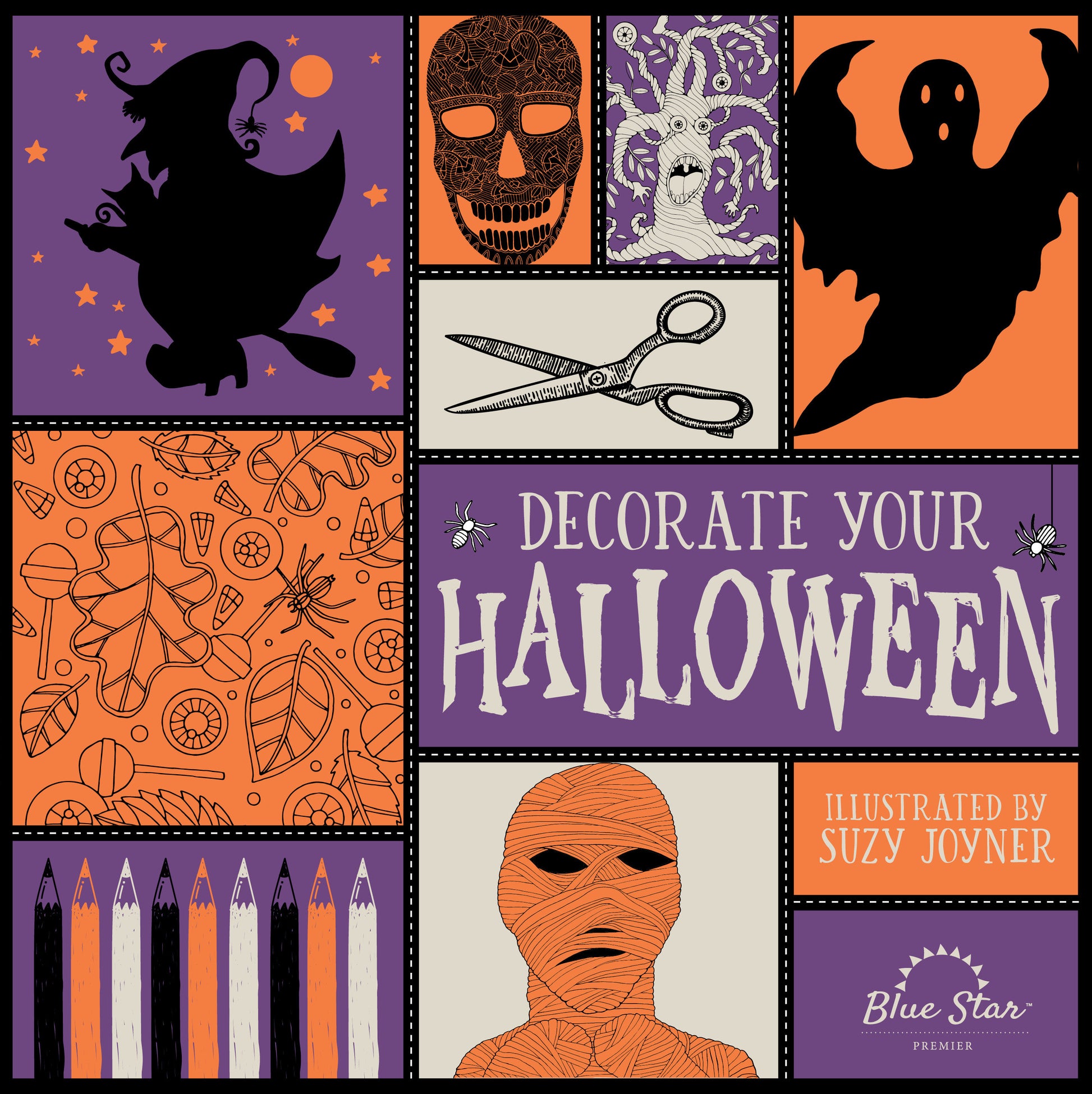 Decorate Your Halloween - An Adult Coloring Book of Halloween Crafts