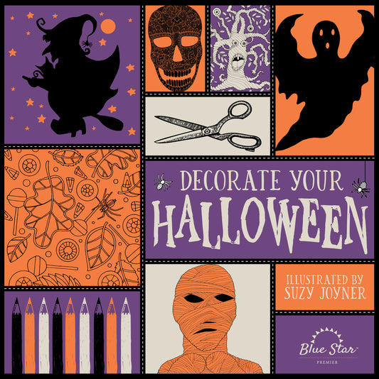 Decorate Your Halloween - An Adult Coloring Book of Halloween Crafts