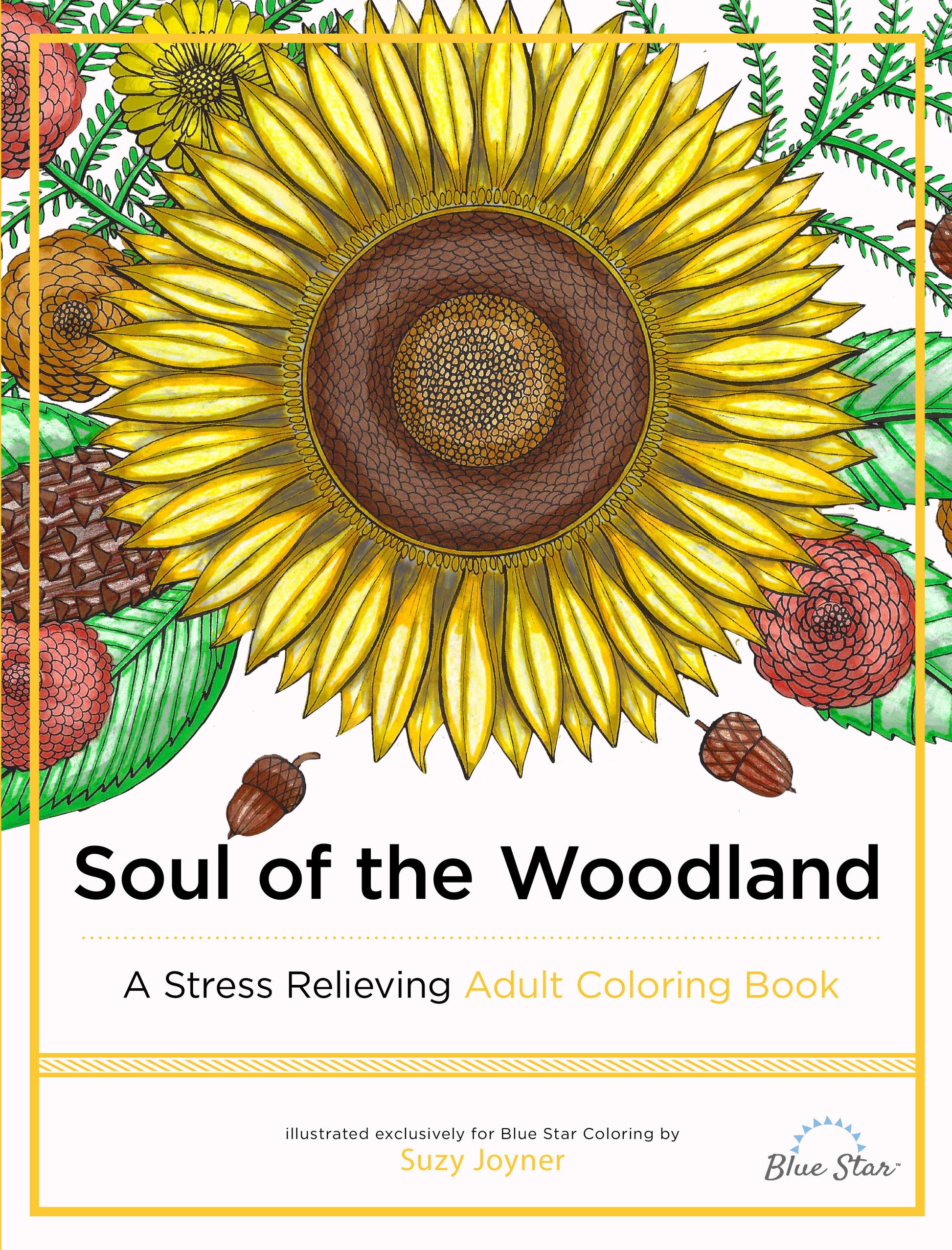 Soul of the Woodland - A Stress Relieving Adult Coloring Book