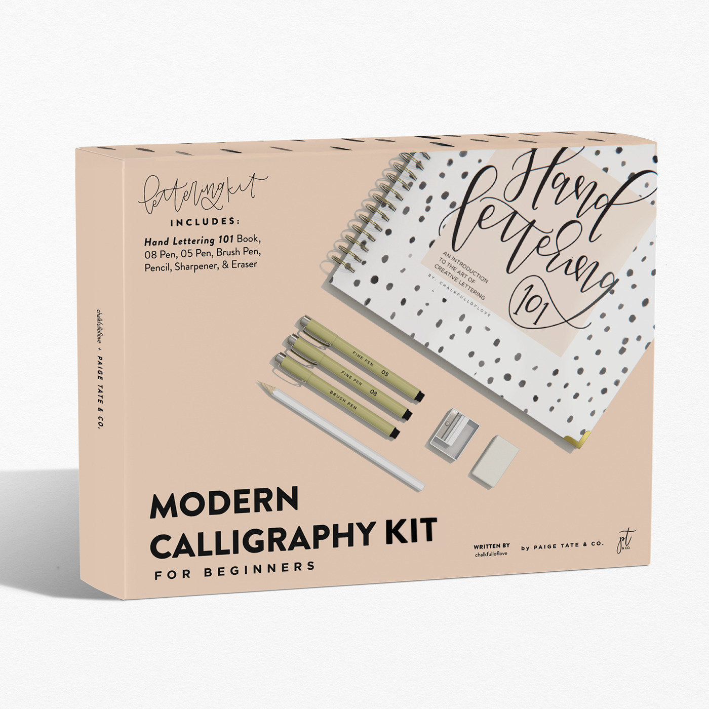 Modern Calligraphy Kit for Beginners - A Creative Craft Kit for Adults featuring Hand Lettering 101 Book, Brush Pens, Calligraphy Pens, and More (Calligraphy Practice Book Series) (Book:2)