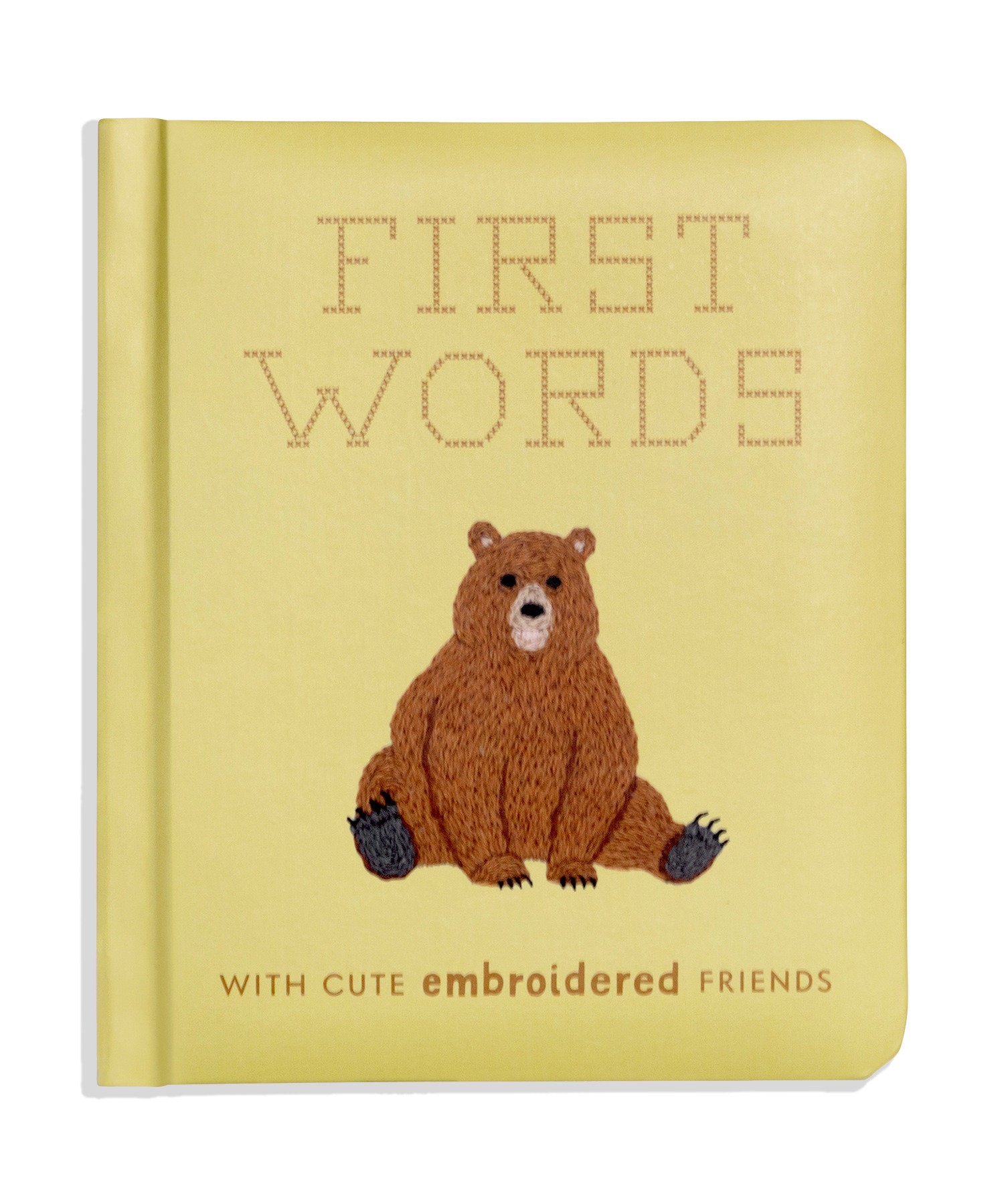 First Words with Cute Embroidered Friends - A Padded Board Book for Infants and Toddlers featuring First Words and Adorable Embroidery Pictures (First Words Board Books for Babies) (Book:3)