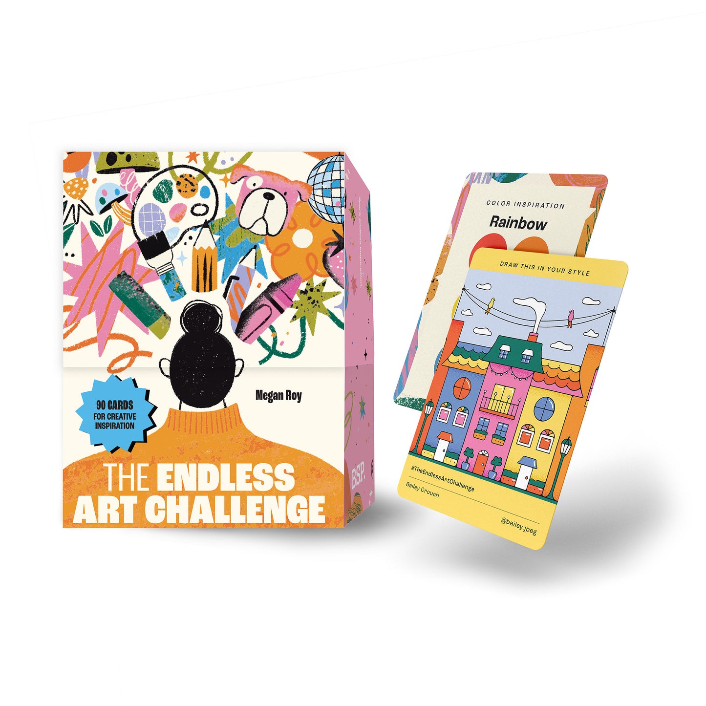 The Endless Art Challenge Card Deck - 90 Creativity Prompt Cards (Overall 25,000 Combinations!) for Never-Ending Art Inspiration (Stocking Stuffers for Artists)