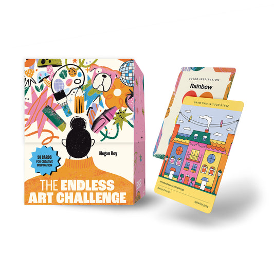 The Endless Art Challenge Card Deck - 90 Creativity Prompt Cards (Overall 25,000 Combinations!) for Never-Ending Art Inspiration (Stocking Stuffers for Artists)