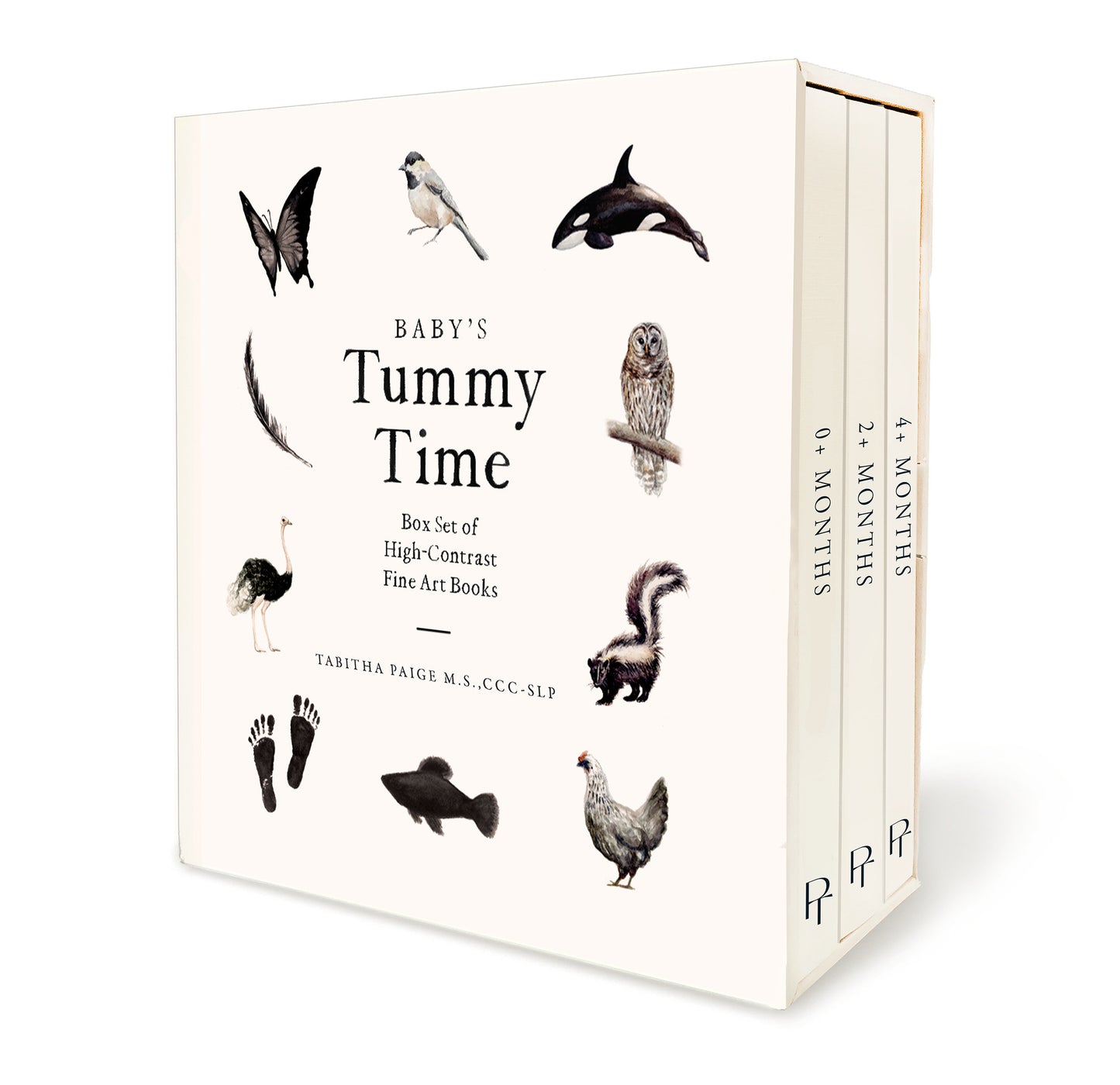 Baby's Tummy Time Book Box Set - A 3-Book Box Set of High-Contrast Art for Visual Stimulation at Tummy Time (Tabitha Paige Children's Book Series) (Book:7)