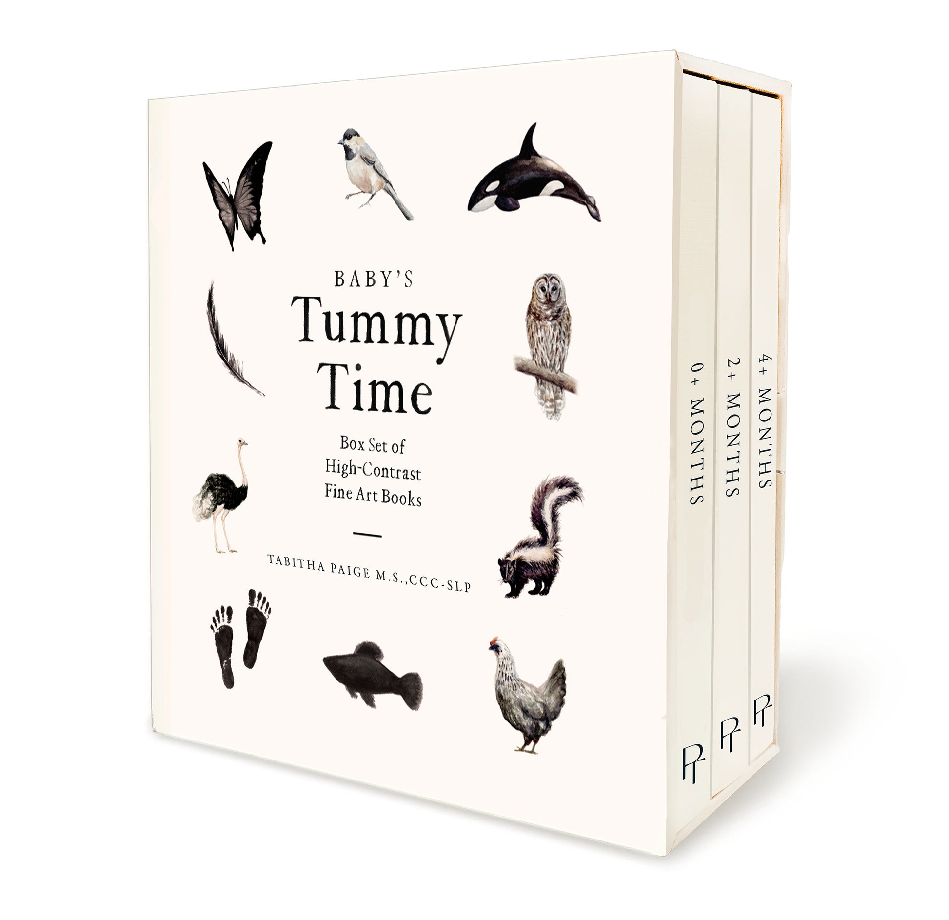 Baby's Tummy Time Book Box Set - A 3-Book Box Set of High-Contrast Art for Visual Stimulation at Tummy Time (Tabitha Paige Children's Book Series) (Book:7)