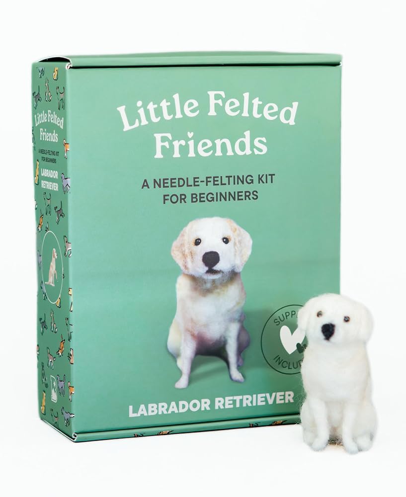 Little Felted Friends: Labrador Retriever: Dog Needle-Felting Beginner Kits with Needles, Wool, Supplies, and Instructions (Little Felted Friends: Needle-Felting Kits for Beginners) cover image
