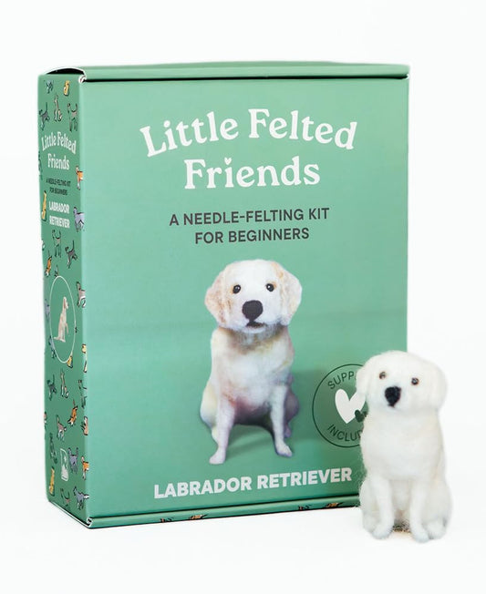 Little Felted Friends: Labrador Retriever: Dog Needle-Felting Beginner Kits with Needles, Wool, Supplies, and Instructions (Little Felted Friends: Needle-Felting Kits for Beginners) cover image