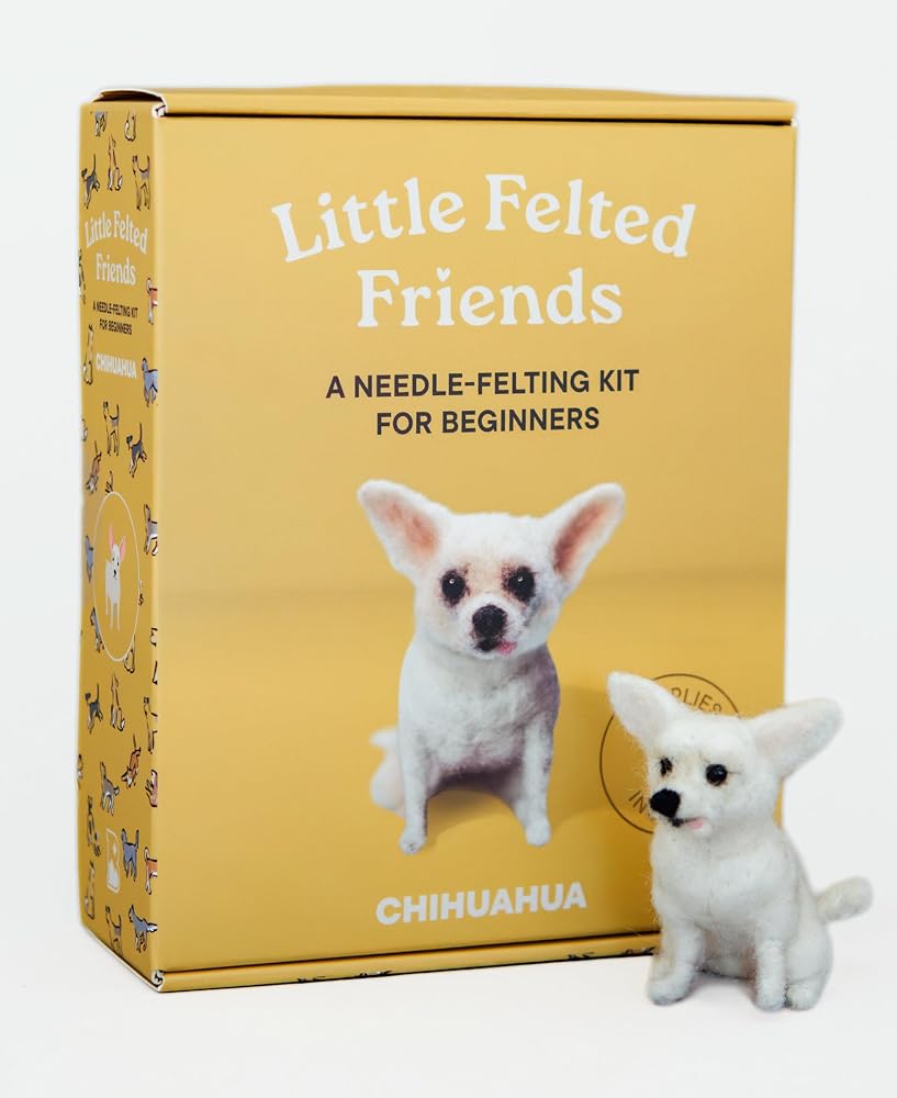 Little Felted Friends: Chihuahua: Dog Needle-Felting Beginner Kits with Needles, Wool, Supplies, and Instructions (Little Felted Friends: Needle-Felting Kits for Beginners) cover image