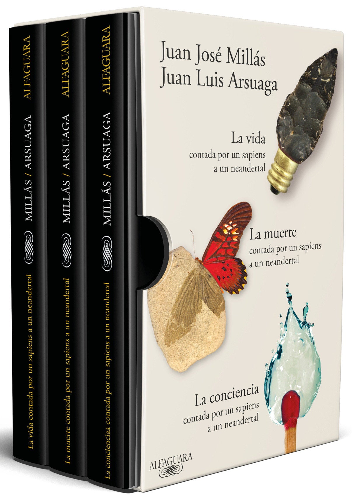 Estuche La vida, La muerte y La conciencia contadas por un sapiens a un neandertal / Life, Death, Conscience as Told by a Sapiens to a Neanderthal, Boxed Set