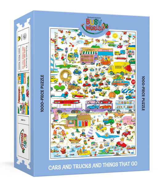 Richard Scarry's Cars and Trucks and Things That Go: 1000-Piece Puzzle - A Nostalgic Jigsaw Puzzle Inspired by the Timeless Classic:  Jigsaw Puzzles for Adults
