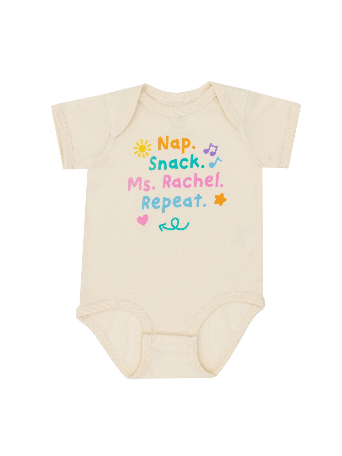 Nap. Snack. Ms. Rachel. Repeat Baby Bodysuit - 18 Mo
