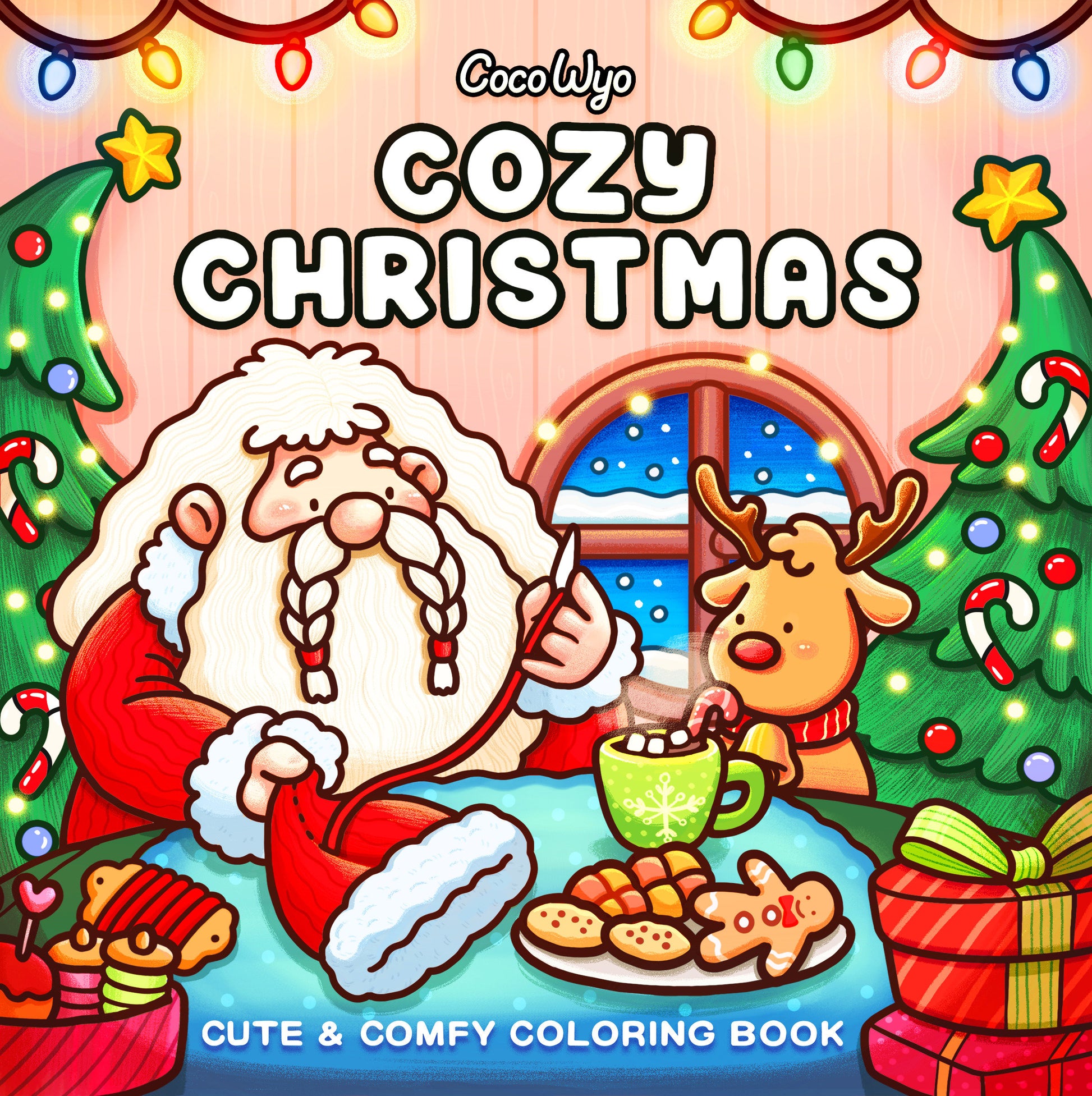 Cozy Christmas - Coloring Book for Adults and Kids (Cozy Spaces Coloring)