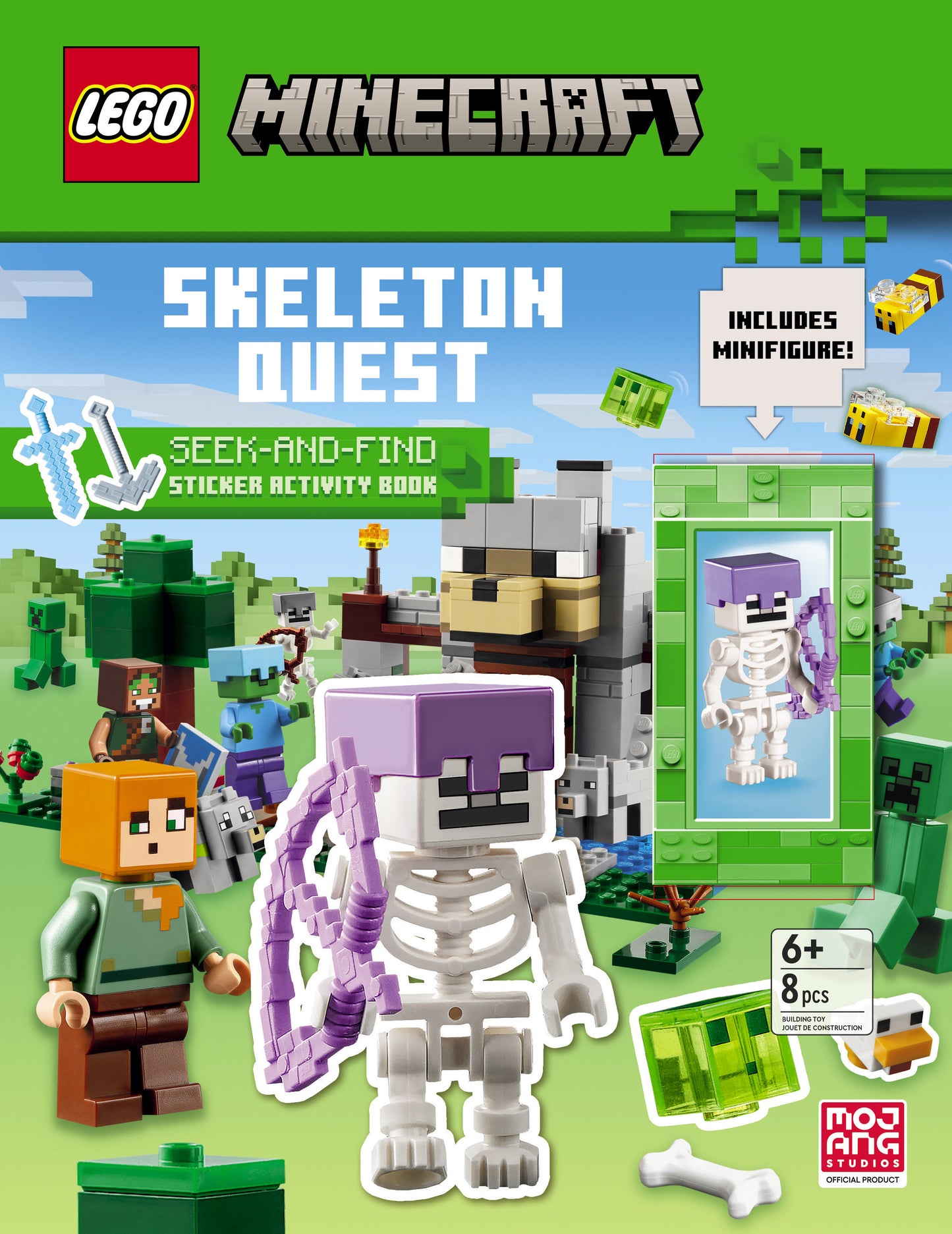 Skeleton Quest (LEGO Minecraft) - A Seek & Find Sticker Activity Book