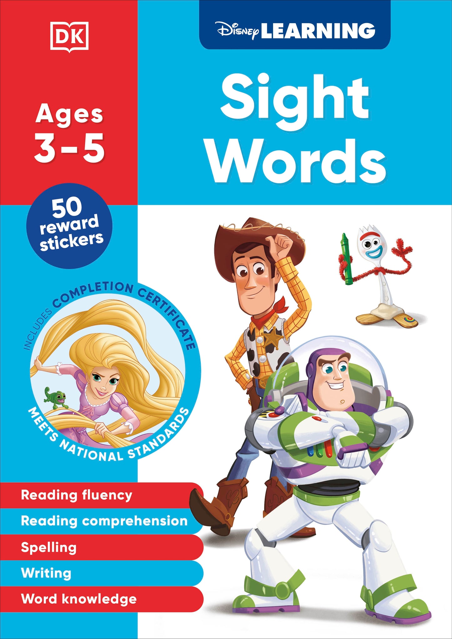 Disney Learning Sight Words (Ages 3-5) - Preschool English Reading, Spelling, Writing Workbook for Kids, Curriculum-Based (Disney Learning)
