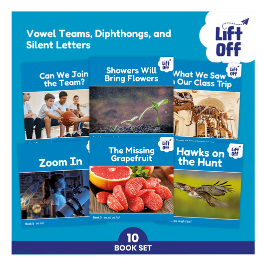 Phonic Books Lift Off Readers Vowel Teams, Diphthongs, and Silent Letters (Phonic Books Lift Off)