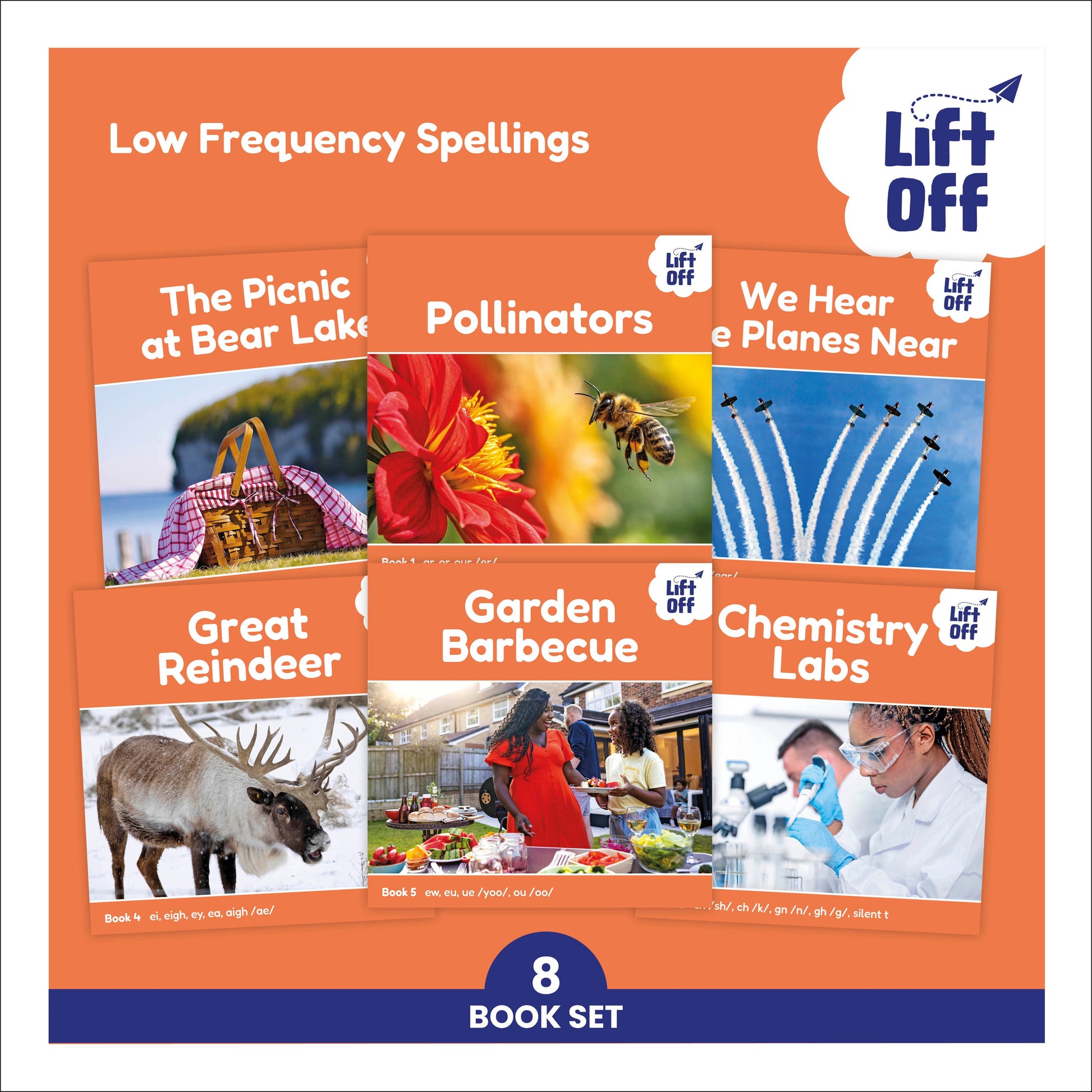 Phonic Books Lift Off Readers Low Frequency Spellings (Phonic Books Lift Off)