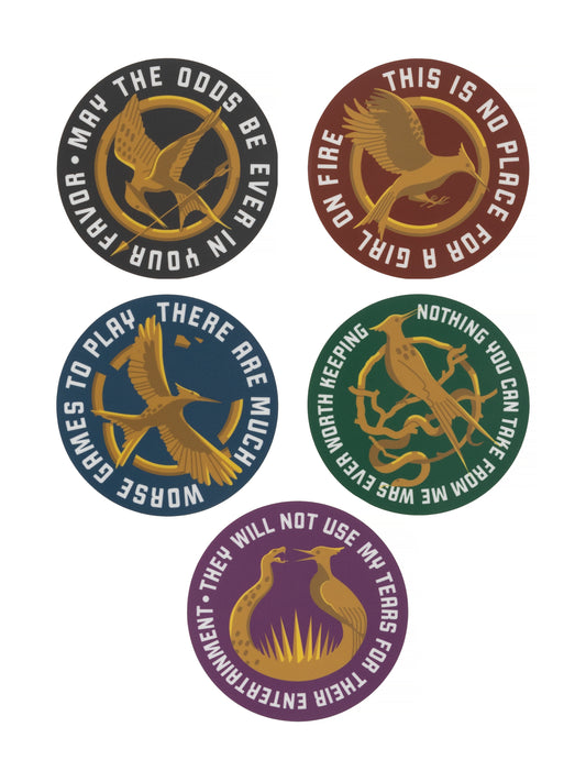 The Hunger Games: Mockingjay Icon Stickers - Sticker Set of 5