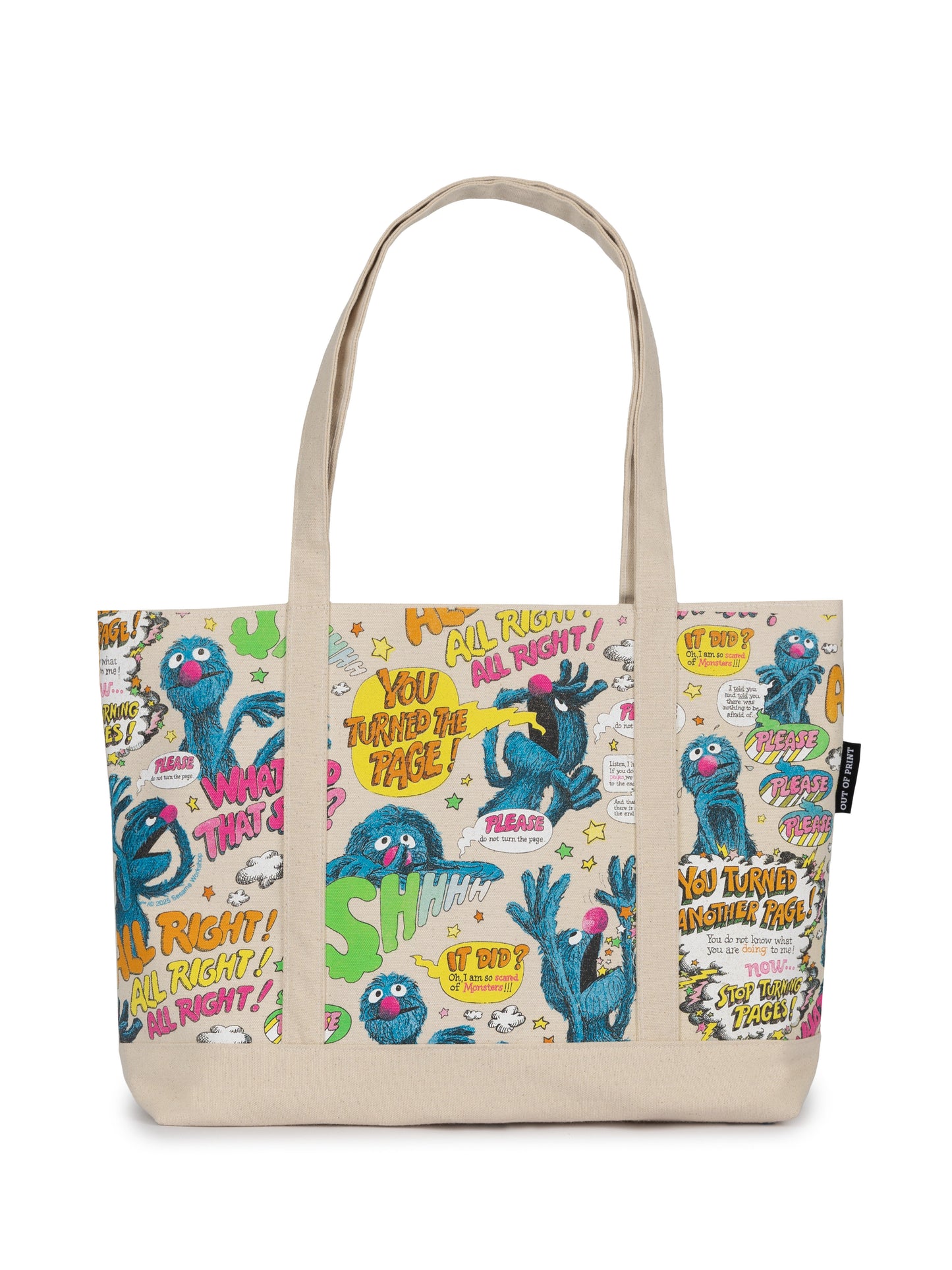Sesame Street: The Monster at the End of This Book Large Zippered Tote